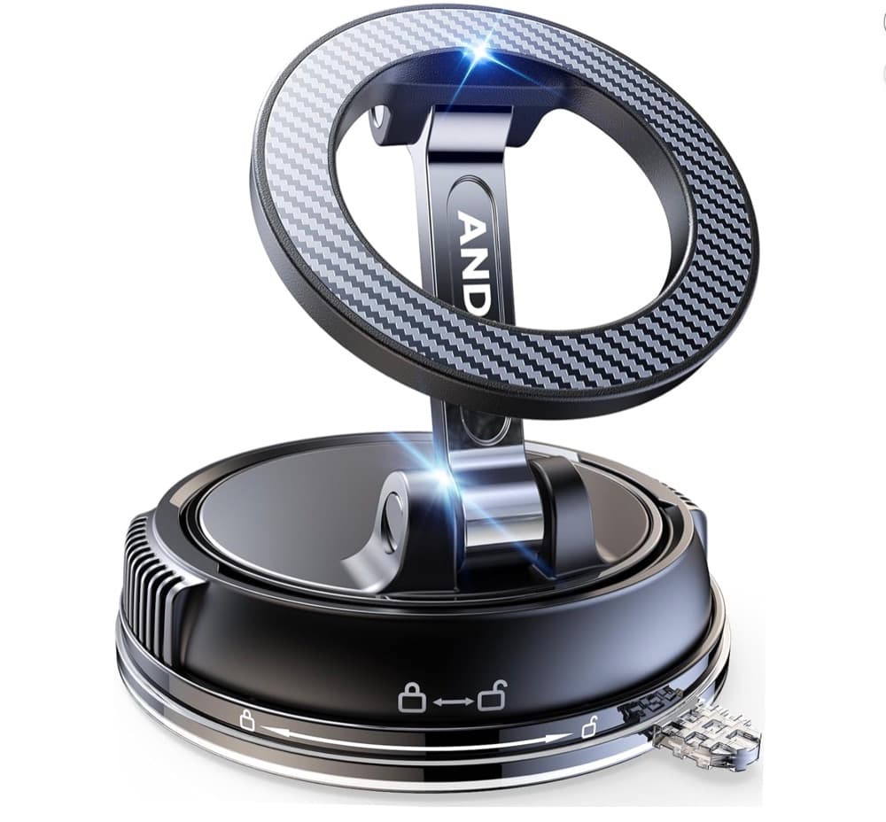 Magnetic car phone mount